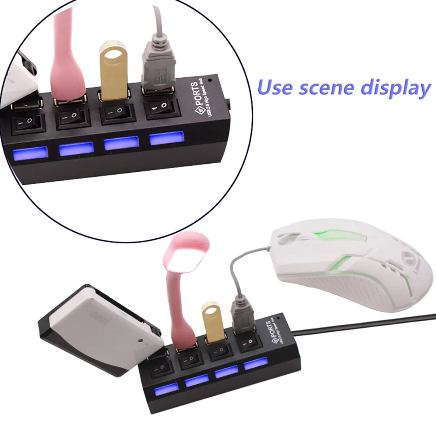 6995 4 Port Usb Hub Usb 2.0 Hub Splitter High Speed With Onoff Switch Multi Led Adapter Compatible With Tablet Laptop Computer Notebook 6995 4 Port Usb Hub Usb 2.0 Hub Splitter High Speed With Onoff Switch Multi Led Adapter Compatible With Tablet Laptop Computer Notebook